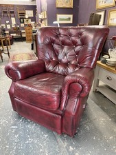 chesterfield leather recliner