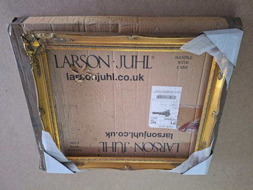 Ornate gold picture - gold, frame