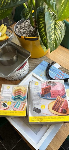 Rainbow cake pans - cake,