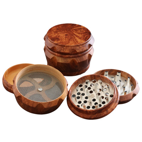 Dark brown wooden part metal - wooden,