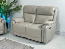 Torino Cream leather Sofa 3