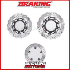 BRAKE DISC KIT BRAKING SUZUKI GSR 600 2007 - FRONT + REAR [WAVE FLOT