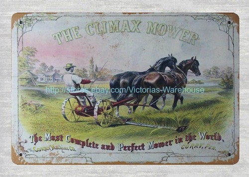 Climax horsedrawn mower metal - climax,