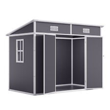 Large Plastic Outdoor Garden Tools Storage Shed House with Door & Window 8x4 6x4