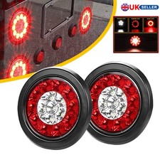2x 16-LED 4"in Round LED Truck