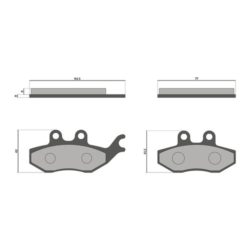 Malossi brake pads brake pads