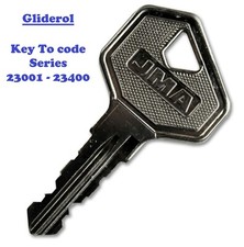 Gliderol Key Cut To Your Code