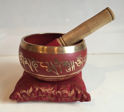 Large tibetan singing bowl - singing,