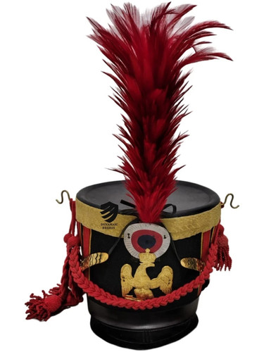 French shako helmet with red - french,