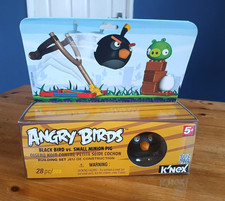 Angry Birds Knex Black Bird vs Small Minion Pig Action Figures Game Sealed