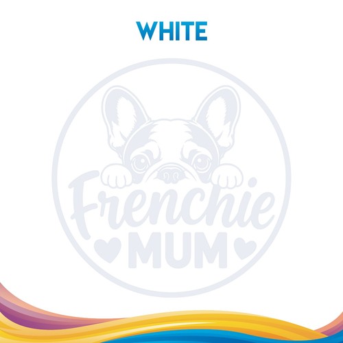 Frenchie mum vinyl decal - frenchie,