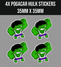 TADEJ POGACAR HULK Stickers / Decals For Stem Bicycle X4