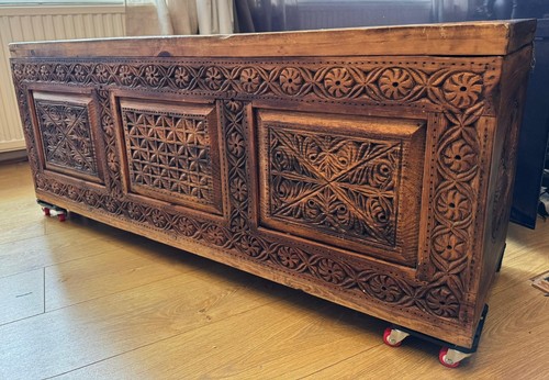 Hand carved solid sheesham - solid,