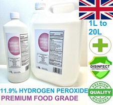 Hydrogen Peroxide 11.9% PREMIUM FOOD GRADE Surface Cleaner Disinfectant FREE P&P