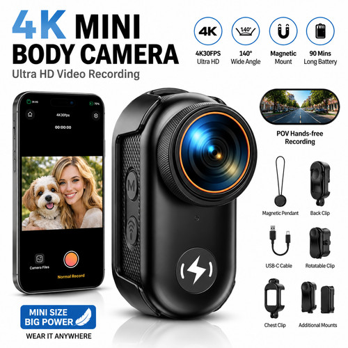 Uhd body camera - 4k,