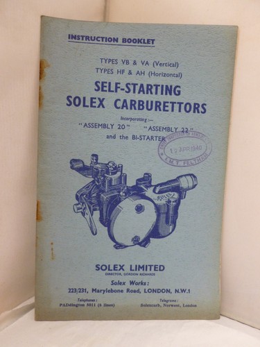 Solex self starting - self,