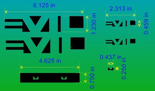 Evil bikes frame decals - evil,