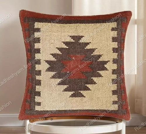 Indian vintage jute kilim - indian,