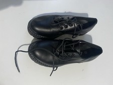 Black chunky lace-up shoes