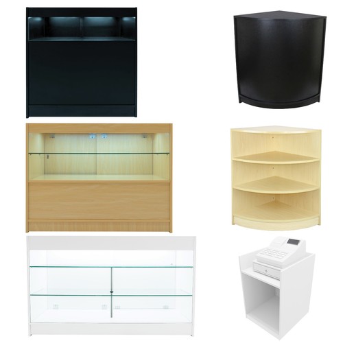 Retail counter shop storage - counter,