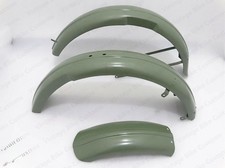 TRIUMPH 3HW 350CC GREEN PAINTED FRONT & REAR FENDER SET /fit for