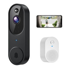 1080p Video Doorbell Camera Wireless with 2-Way Audio Ring Chime Included HD