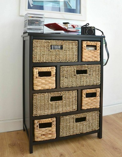 Storage unit wicker basket - unit,
