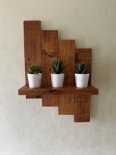 Handmade rustic display - rustic, shelf