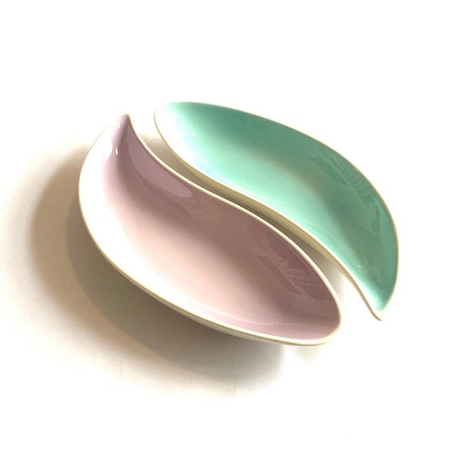 Pair carlton ware teardrop - of,