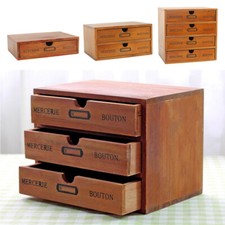 2/3/4/5 Drawers Wooden Storage