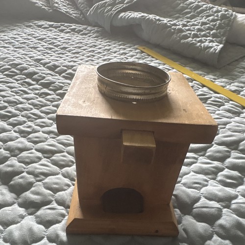 Rustic wood square gumball - wood,