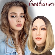 Realistic Silicone Female Face