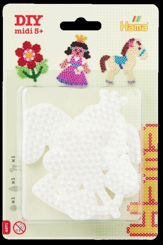 Small white hama beads - x3,