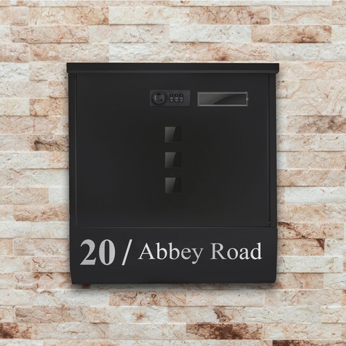 Personalised lockable post box - lockable,