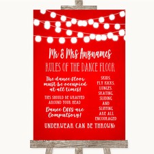 Red Watercolour Lights Rules