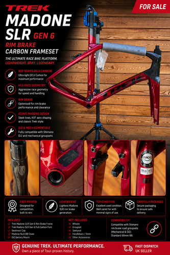 Trek madone slr carbon fibre - carbon,