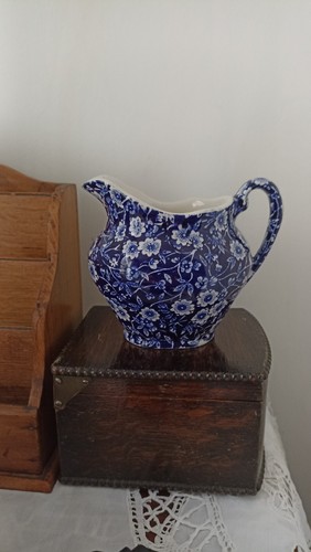 Vintage burleigh calico - vintage, blue