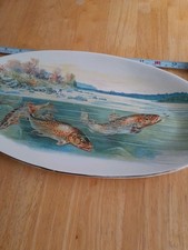 Pottery Dish Fish Scotch Ivory