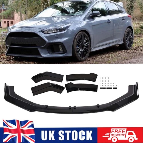 Gloss black front bumper lip - gloss,