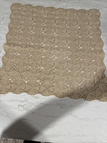 Vintage crochet table - vintage, doily