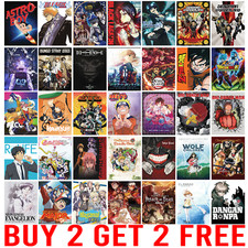 Top Classic Greatest Anime Series Ever Poster Art Gift Print Wall Room Decor 040