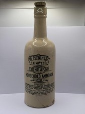 Old White stoneware plynine ammonia bottle