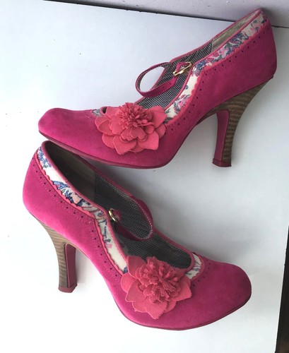 Ruby shoo fuchsia faux suede - ruby,