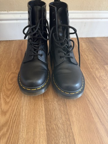 Martens black leather - black,