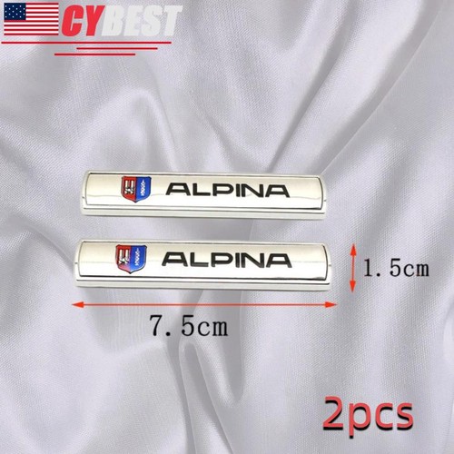 2pcs chrome metal alpina car - alpina,