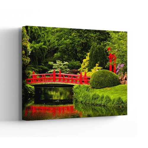 Japanese garden canvas print - japanese,