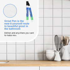 Flintronic 6PCS Grout Pen, Black Tile Paint Marker with Replacement Nib, Tile...