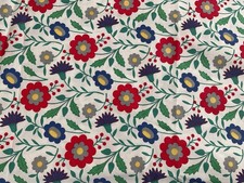 Vintage 1987 Laura Ashley Fabric ‘Paprika’ Unused Huge ~ 7metres +