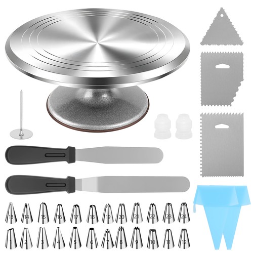 Cake turntable aluminum - 12'',