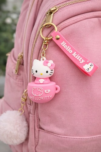 Pink hello kitty keyring - hello,